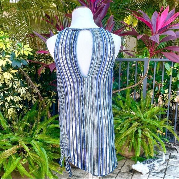 BECCA Pier Side Crochet Striped Coverup - Picture 4 of 6